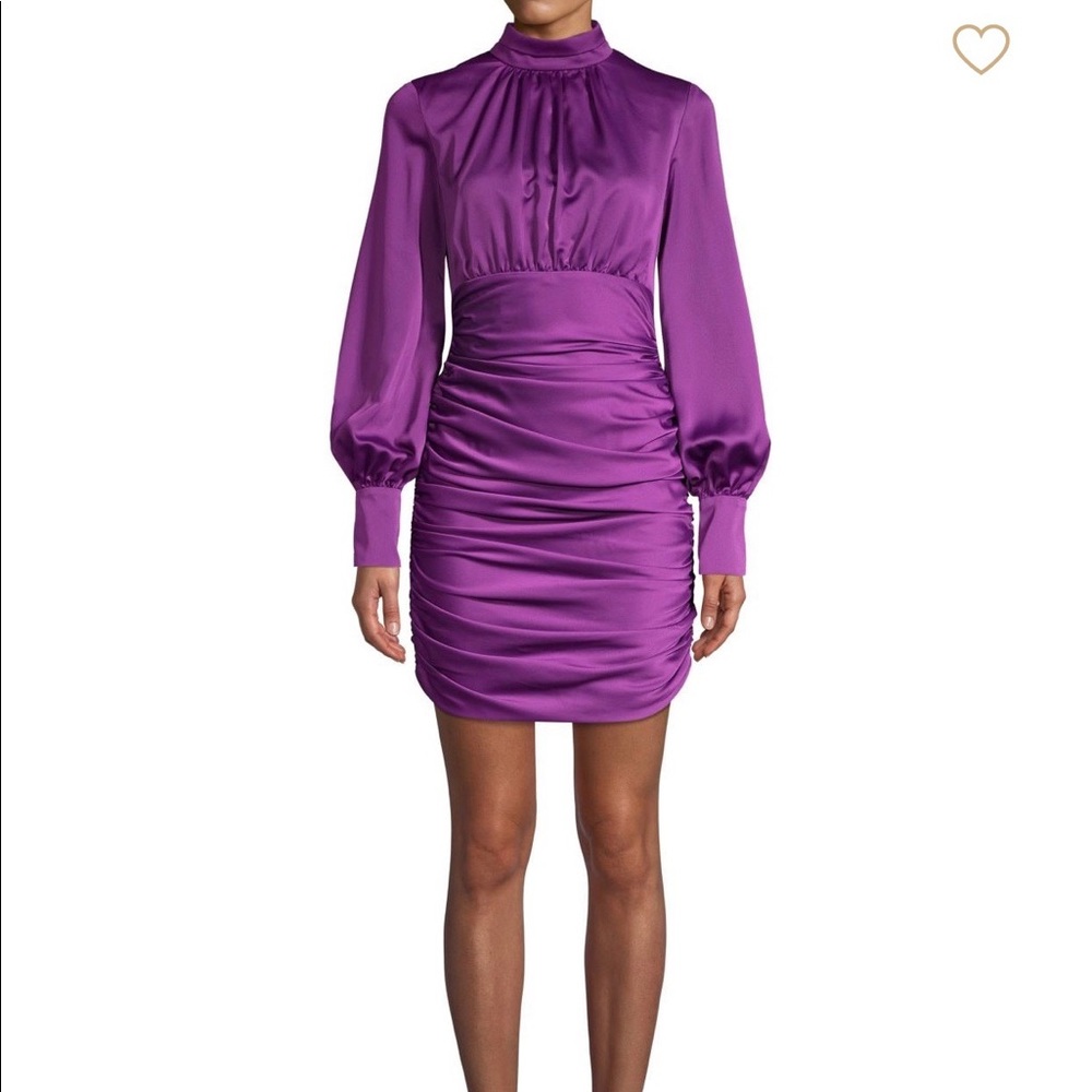 Jay Godfrey como ruched satin mini